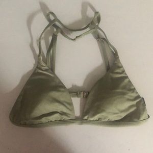 light green bathing suit top